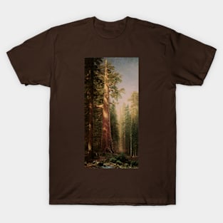 Great Trees, Mariposa Grove, California by Albert Bierstadt T-Shirt